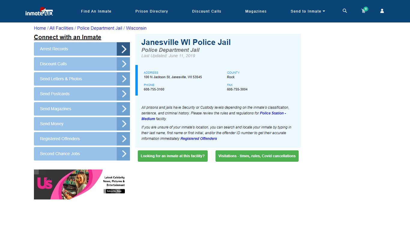 Janesville WI Police Jail & Inmate Search - Janesville, WI